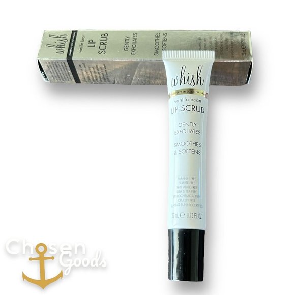 Whish Lip Scrub Vanilla Bean 22ml .75 Oz NEW - Picture 2 of 10